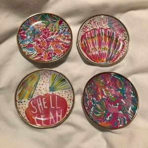 Lilly Pulitzer Coasters S/4 Scuba to Cuba